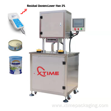 Vacuum Nitrogen Filling Tin Food Canning Machine